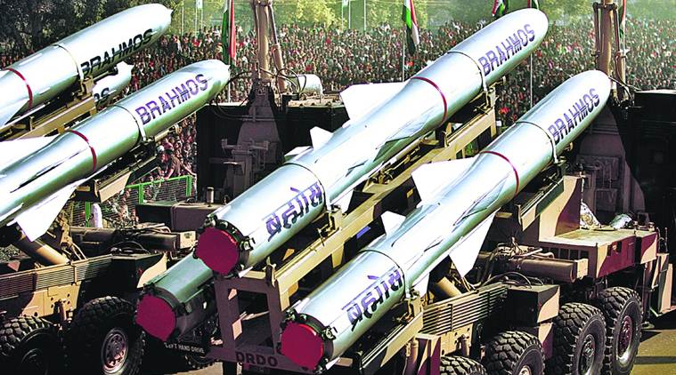 BrahMos missiles displayed during the Republic Day parade rehearsal in Delhi, on Tuesday. AP *** Local Caption *** In this Jan. 26, 2007 file photo, Indian Army''s Brahmos missiles, a supersonic cruise missile, are displayed during the Republic Day Parade in New Delhi, India. India on Tuesday January 20, 2009, tested its nuclear-capable Brahmos supersonic cruise missile, jointly developed with Russia, amid mounting tensions with rival Pakistan following the Mumbai terror attacks, a news report said.(AP Photo/Gurinder Osan, File)