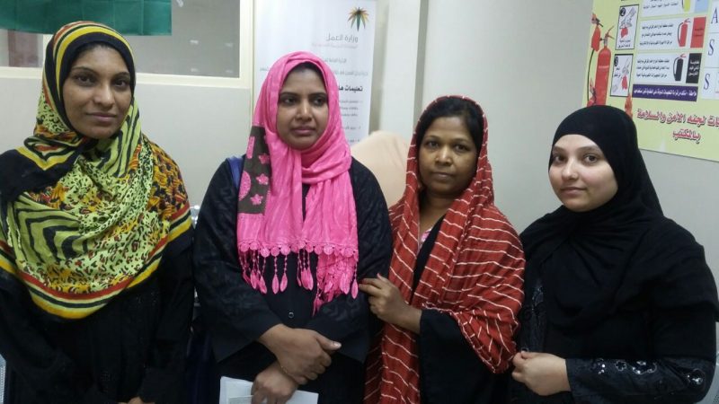 ഫോട്ടോ: മഞ്ജു മണിക്കുട്ടൻ (second from left)  സയീദ ഷാൻ, സഖ്യ മാരി, ശബാന എന്നിവർക്കൊപ്പം